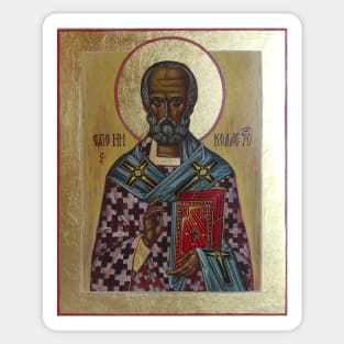 Saint Nicholas orthodox icon Sticker